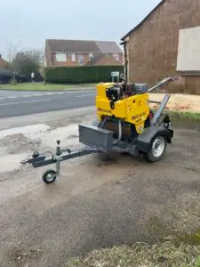 2018 Mecalac MBR71 Pedestrian Roller c/w Roller Trailer
