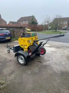 2018 Mecalac MBR71 Pedestrian Roller c/w Roller Trailer