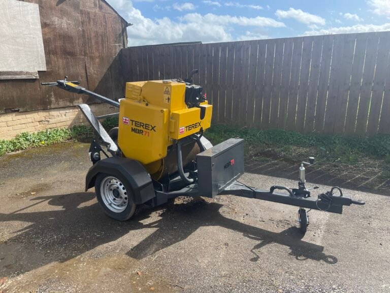2017 Terex MBR71 Pedestrian Roller c/w Roller Trailer