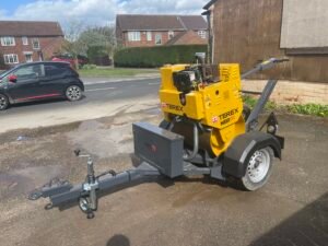 2017 Terex MBR71 Pedestrian Roller c/w Roller Trailer