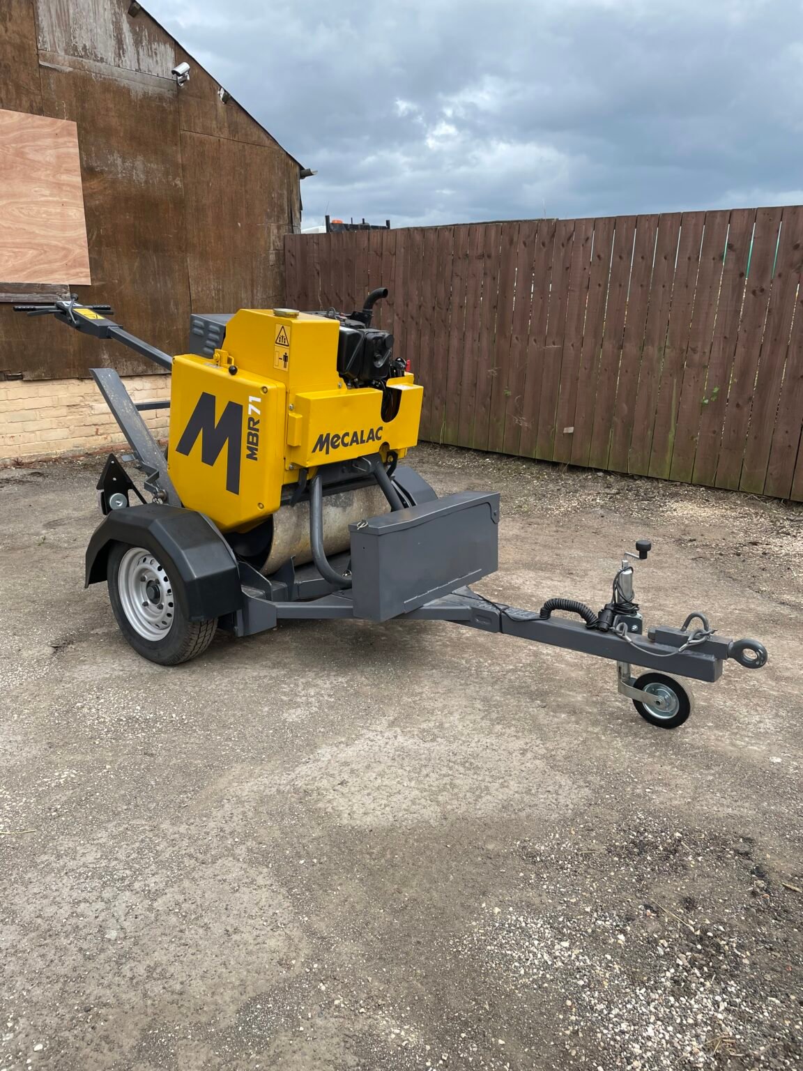 2018 Mecalac MBR71 Pedestrian Roller c/w Roller Trailer
