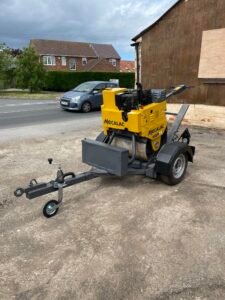 2018 Mecalac MBR71 Pedestrian Roller c/w Roller Trailer