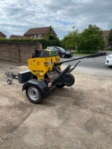 2018 Mecalac MBR71 Pedestrian Roller c/w Roller Trailer