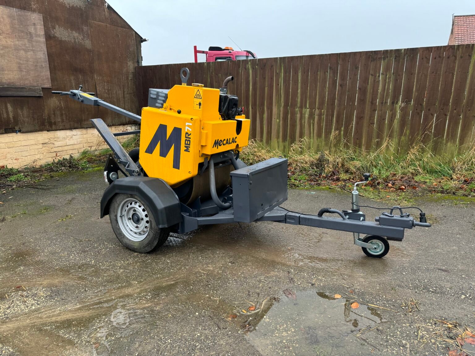 2018 Mecalac MBR71 Pedestrian Roller c/w Roller Trailer