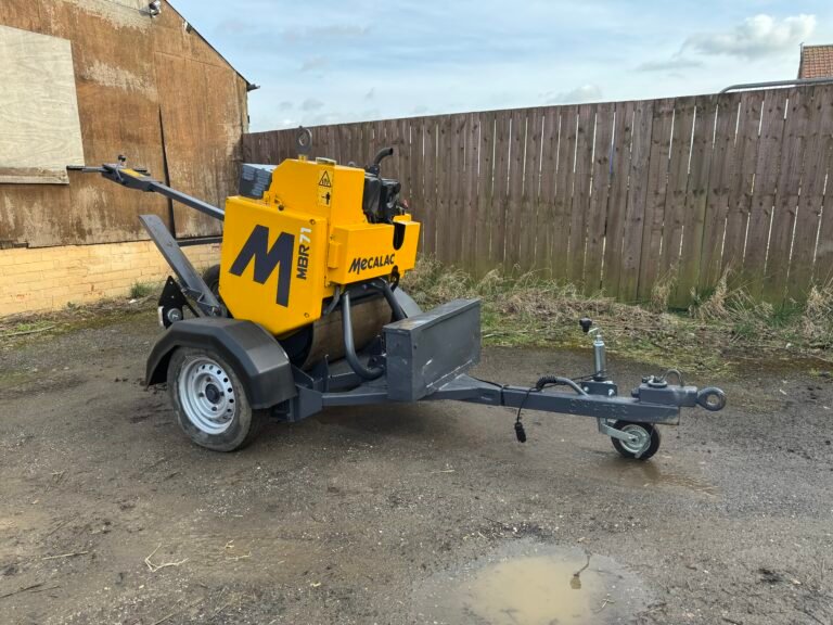 2018 Mecalac MBR71 Pedestrian Roller c/w Roller Trailer