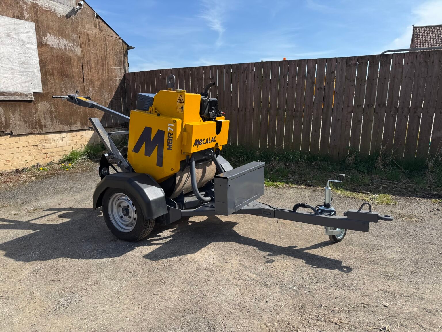2018 Mecalac MBR71 Pedestrian Roller c/w Roller Trailer