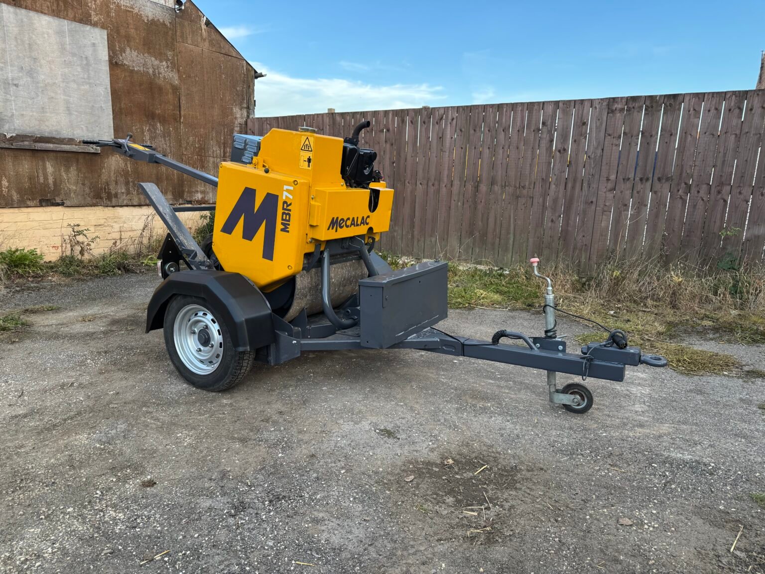 2018 Mecalac MBR71 Pedestrian Roller c/w Roller Trailer