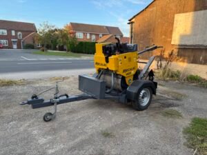 2018 Mecalac MBR71 Pedestrian Roller c/w Roller Trailer