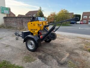 2018 Mecalac MBR71 Pedestrian Roller c/w Roller Trailer