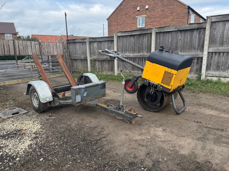 2020 Mecalac MBR71 Pedestrian Roller c/w Roller Trailer