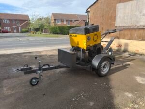 2020 Mecalac MBR71 Pedestrian Roller c/w Roller Trailer