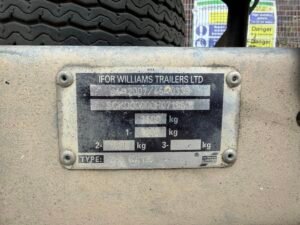 2017 Ifor Williams GX126 3.5 Tonne Plant Trailer